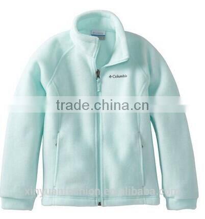 2014 hot sale long girl orange polar fleece blanket coat jacket