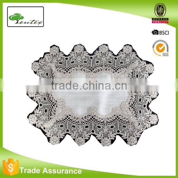 white lace Placemats and Coaster