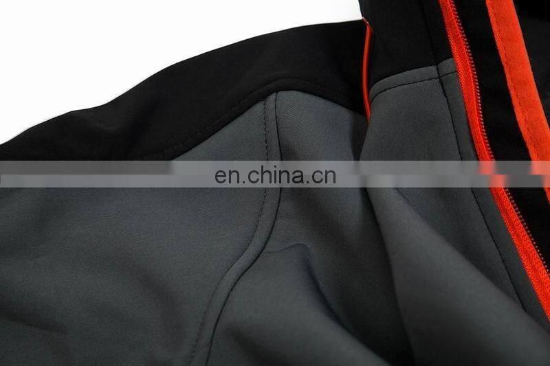 Men Water Resistant Hooded Softshell Jacket Empty Sport Hiking Jacket