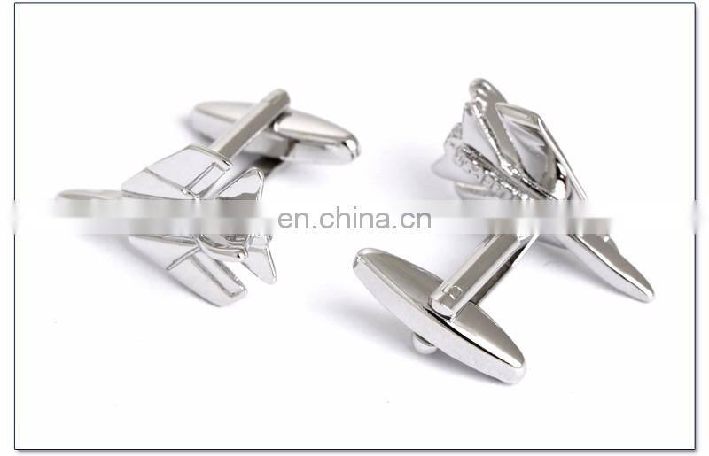 Novelty airplane metal popular cufflinks for men jewelry
