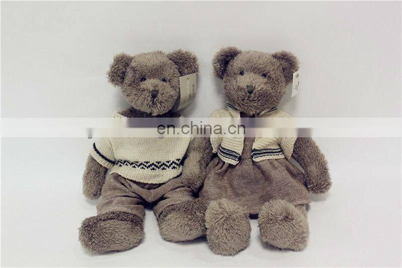 2013 New manufacture plush bear with sweater Shanghai China (home decoration,ce,gift,en71,astm,iso,kid)