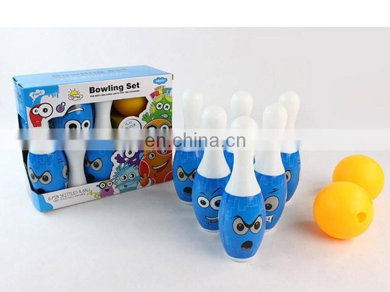 19CM Safe And Funny Wood Kids Cartoon Bowling Toys