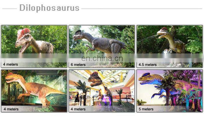 Various dinosaur models in alive dino exhibit