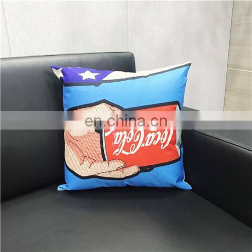 American Vintage Style Custom Printed Cushion Cover