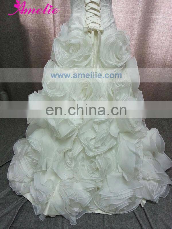 Flower Skirt Ball Gown Wedding Dresses Pictures