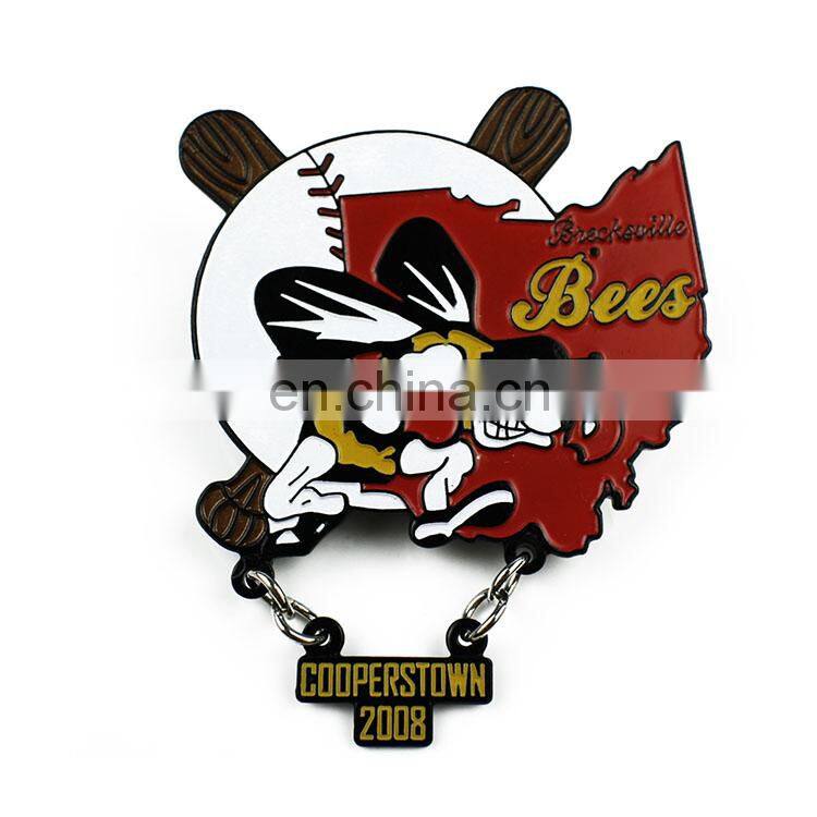 high quality cheap wholesale die struck custom horse soft enamel metal pin