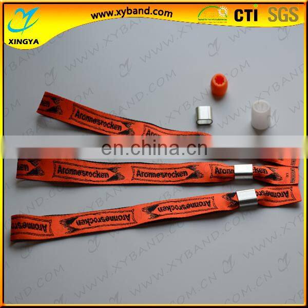 Custom festival wristband with snap lock