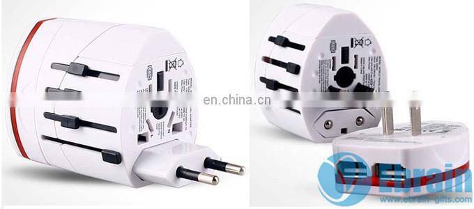 World Travel Buddy 2-Pole Promotional Adapter and USB Charger