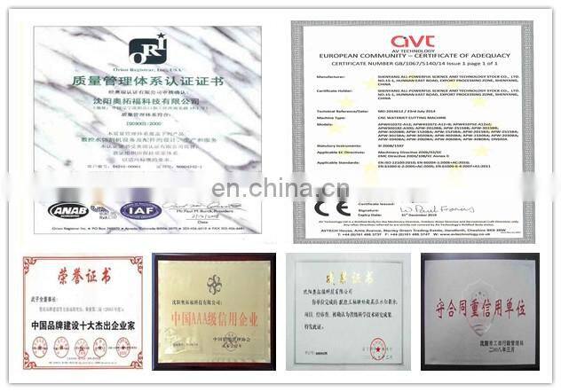 APW Water Jet Stone Cutting Machine Marble Granite Foam Stone Grooving Cutting Machine