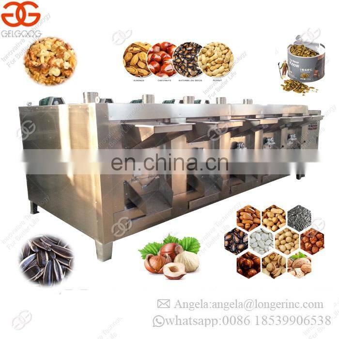Automatic Malt Flax Seeds Sunflower Seed Walnut Almond Cashew Chestnut Roasting Machinery Chickpea Pistachio Nut Roaster Machine