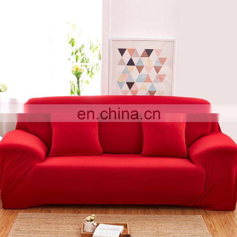 High Quality Protective Stretch three seater Sofa Cover Solid Sofa Slipcover