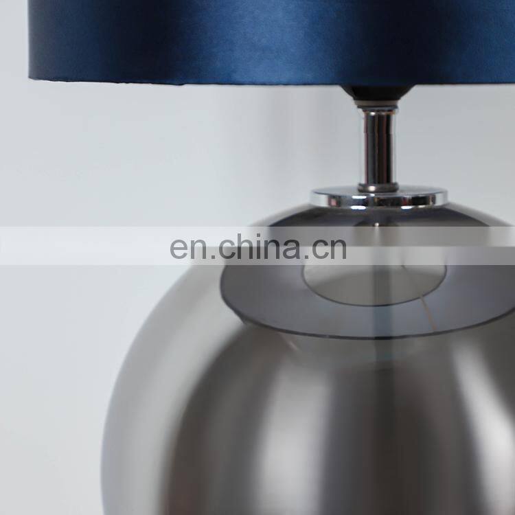 Top sale indoor table lamp household decoration round ball glass night lamp for bedside