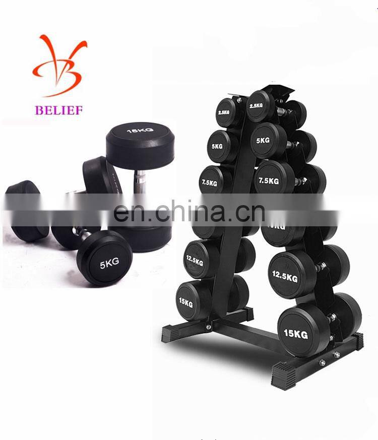 Home Commercial Fitness Equipment Steel Dummbell Storage Display Rack