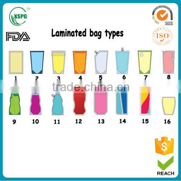 China manufacturer mask stand up pouch for liquid packing