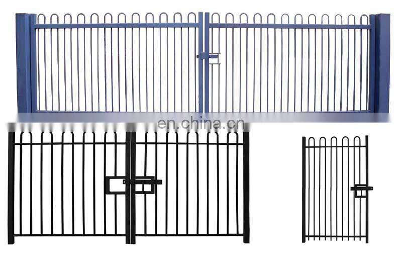 Bow top fencing round top garden wire fence