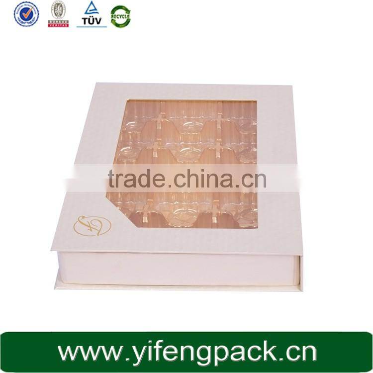 wholesale cardboard paper packaging chocolate window candy boxes