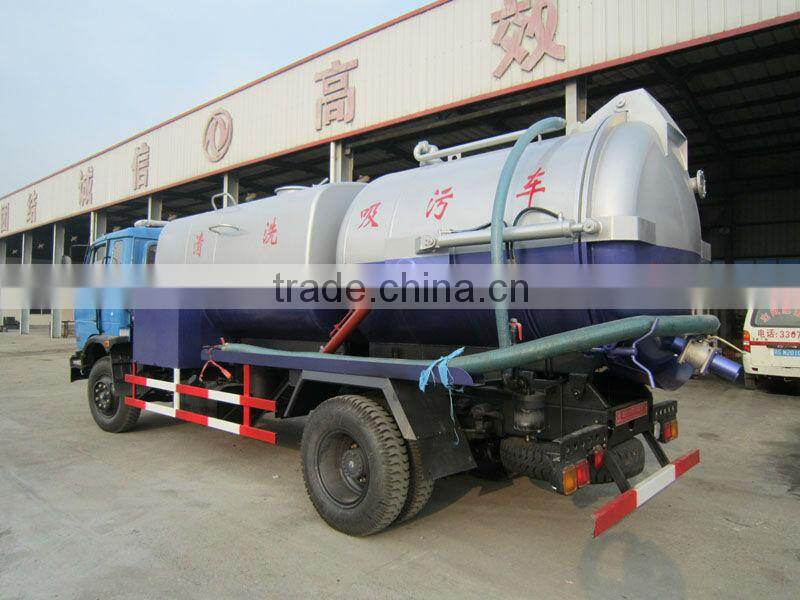 DongFeng Vacuum Suction Tanker & High Pressure Cleaning Dual Use 8000Liter