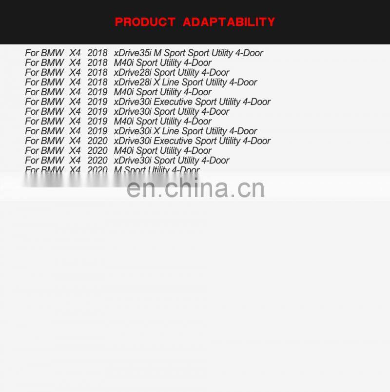 Real carbon rear bumper spoiler wing for BMW X4 G02 2018 up