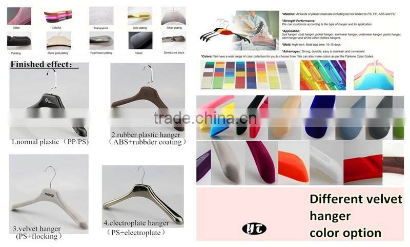 YY0484 high quality sollid plastic hanger clothes hanger pants hanger