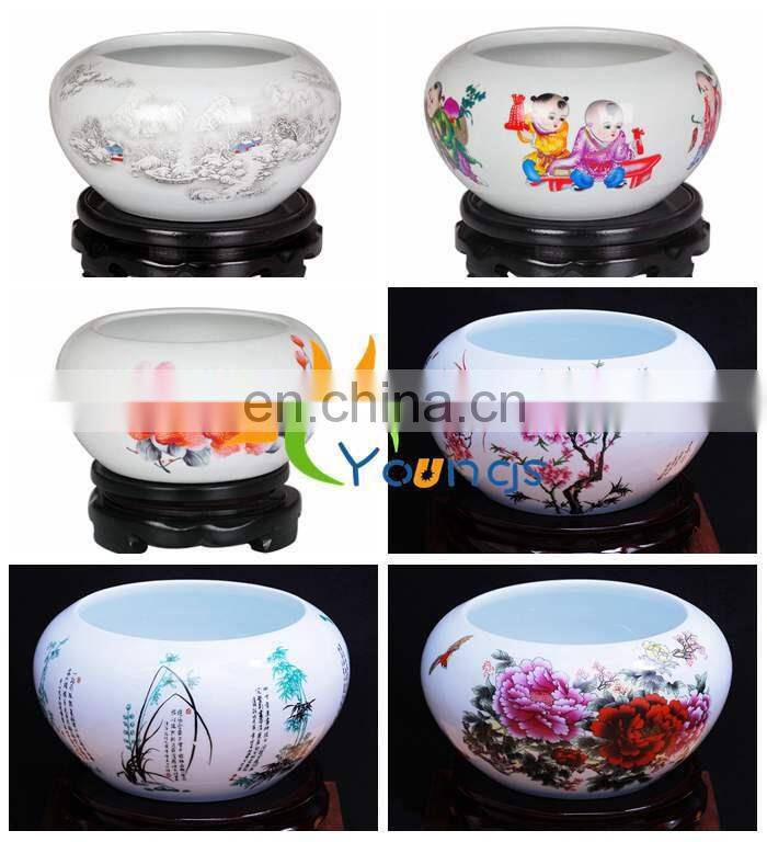 Various Beautiful Chinese Ceramic Small Fish Jars Pots