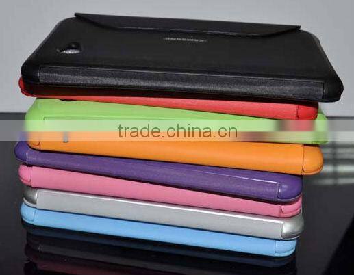 Matte flip leather case for samsung P3100