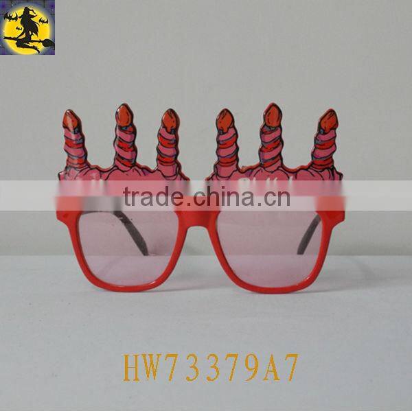 Candle Shape Pink Sunglass for Birthday Party