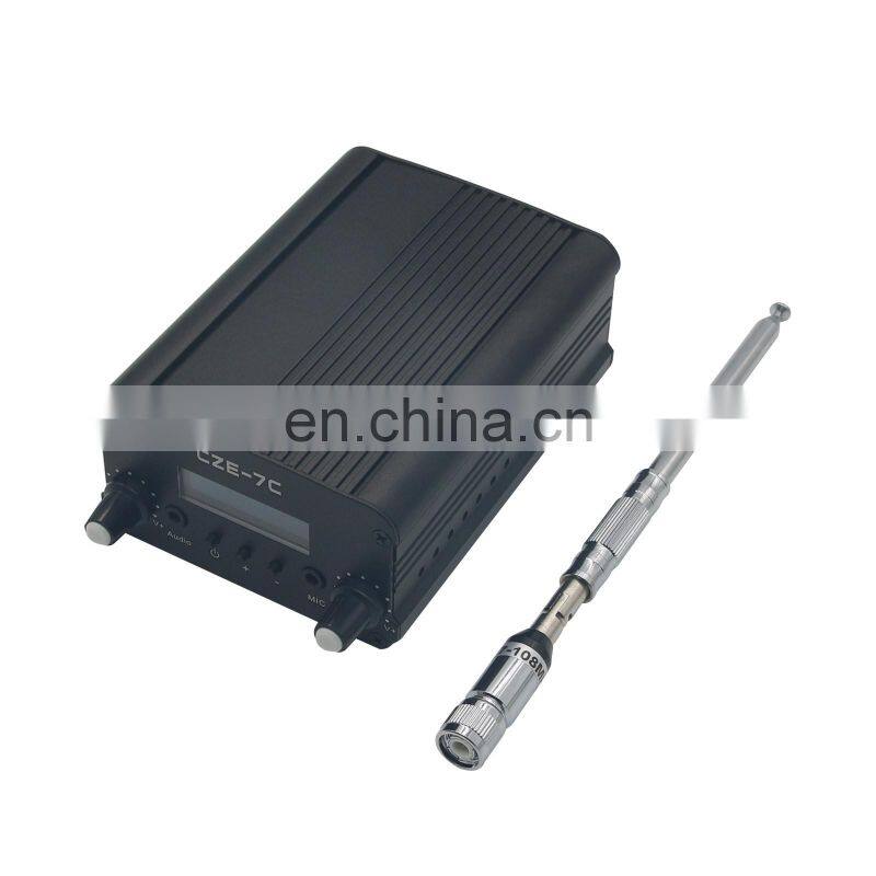CZE-7C Stereo Frequency Modulation Transmitter Adjustment 1W/7W Radio Emitter Combo with Antenna