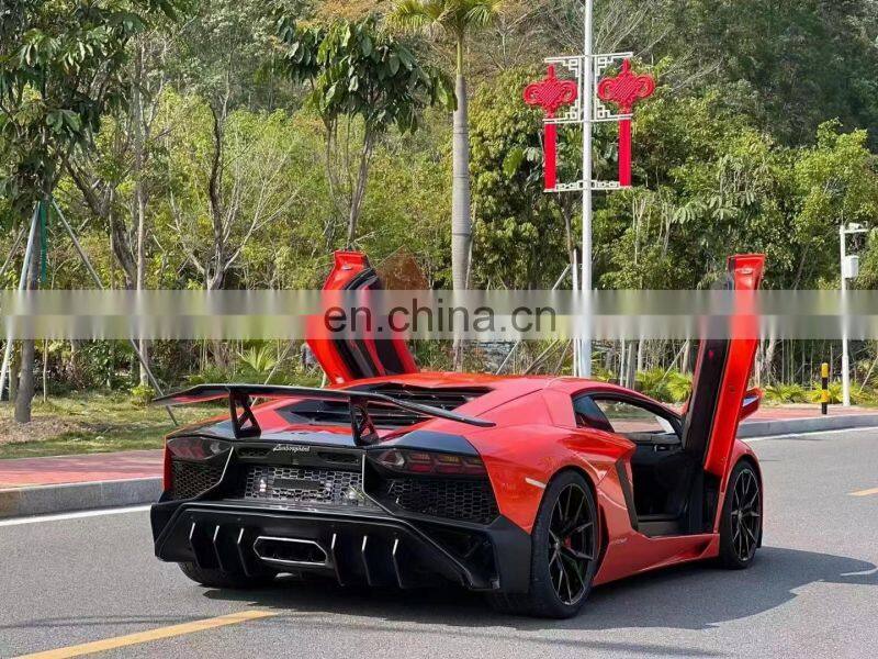 Runde For Lamborghini Aventador LP700 LP720 Upgrade LP750 SVJ Style Body Kit Front Bumper Rear Bumper Hood Side Skirt Spoiler
