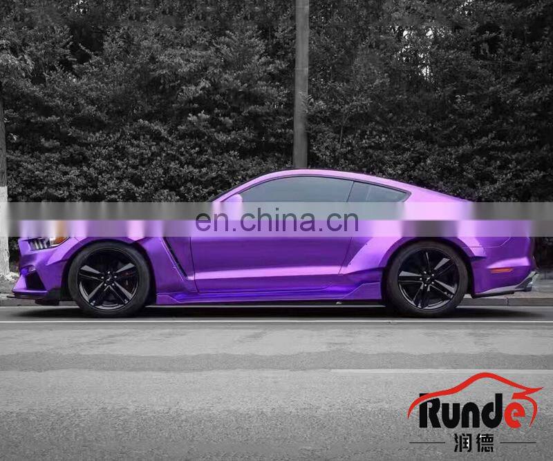 Runde Carbon Fiber Material Car Modification Auto Accessories Body Kit With Side Skirt Suitable For 2015-2020 Ford Mustang