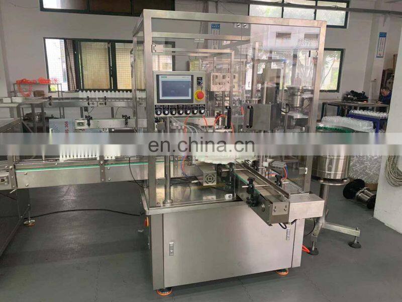 High quality small scale 3-in-1 oil eye drop e-liquid bottle eye vial water filling capping machine