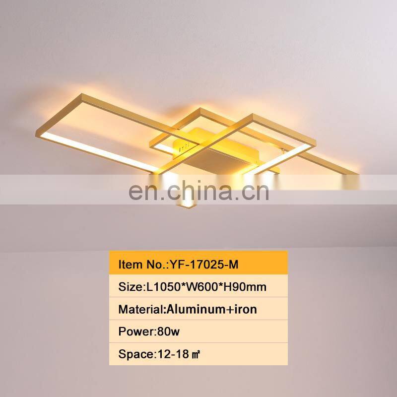 The latest design hot sale square ceiling lamp modern linear chandelier ceiling modern lamp