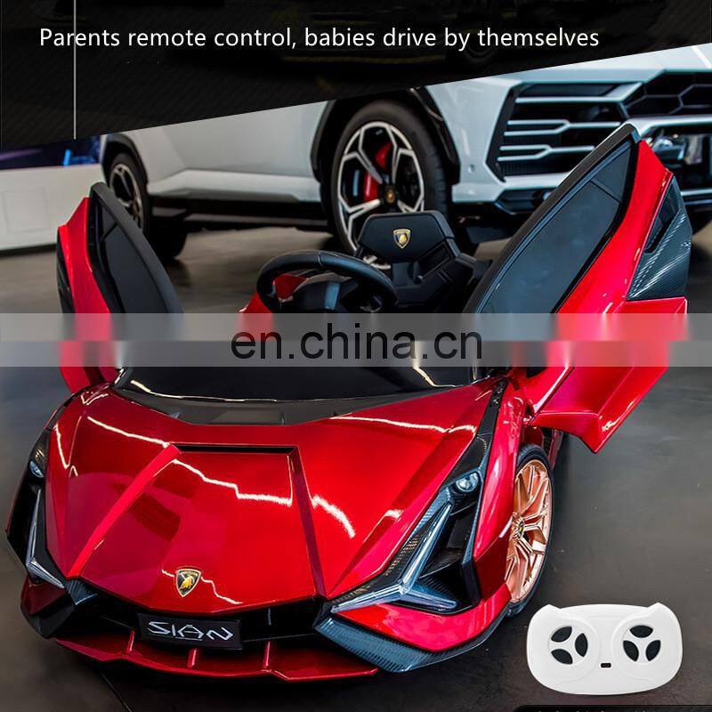 Children's remote control four-wheel electric car four-wheel drive toy sports car lithium battery