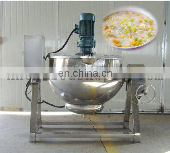 Tiltable with stirring electric jacket cooking pot 1000L jacket kettle