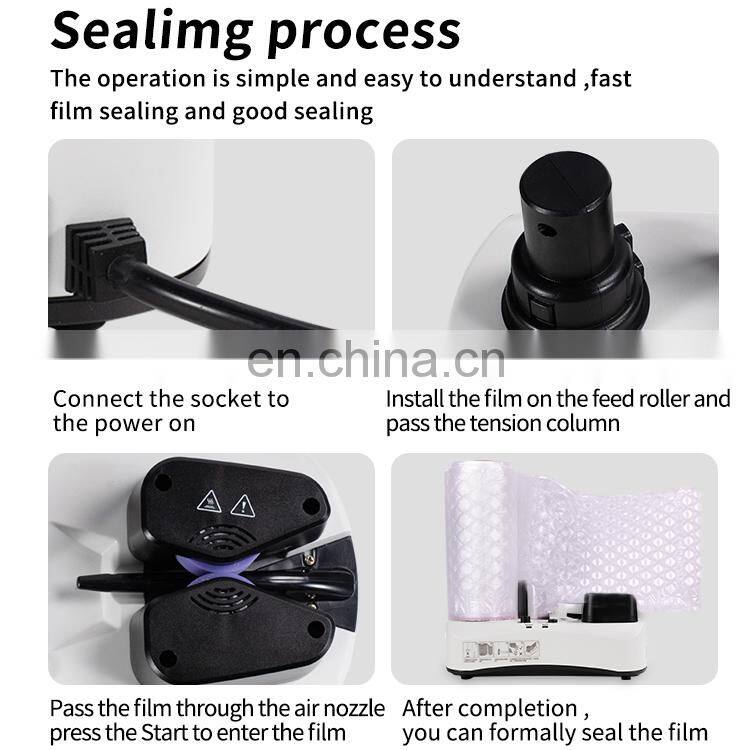 Wholesale Inflated YE300+ Sealing Bubble Film Roll Desktop Filling Protective Packaging Wrap Air Cushion Machine