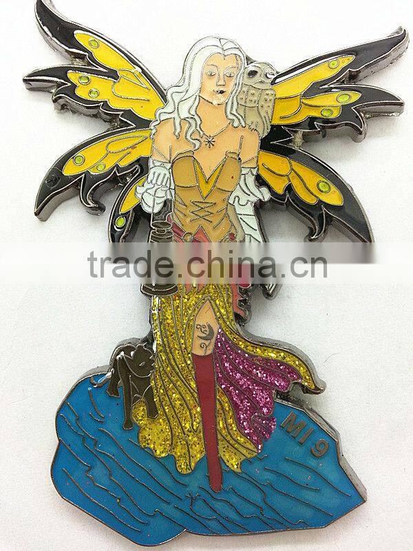 wholesale custom lapel pins/Cartoon beauty lapel pins