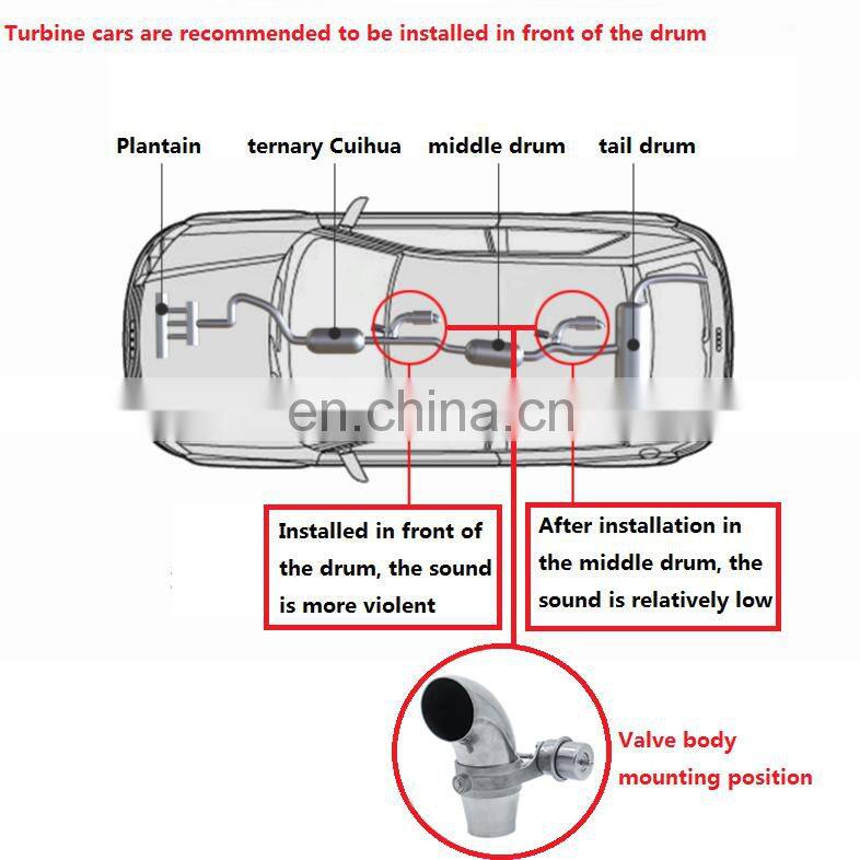 Exhaust control valve Exhaust control valve with dual valve system Car exhaust sound control