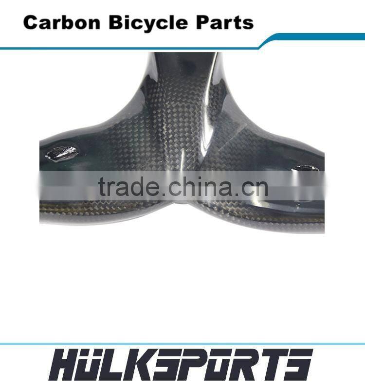 Hot sale riser bar with stem Inter cable 400/420/440mm road bike carbon handlebar matte carbon bicycle parts