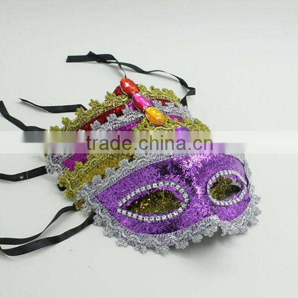 Supply fantastic adult men masquerade Mask cheap black party mask for sale different colors available