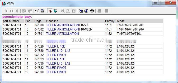 accelerator potentiometer 50023604701 spare part for Linde forklift truck 1151 1152 1169