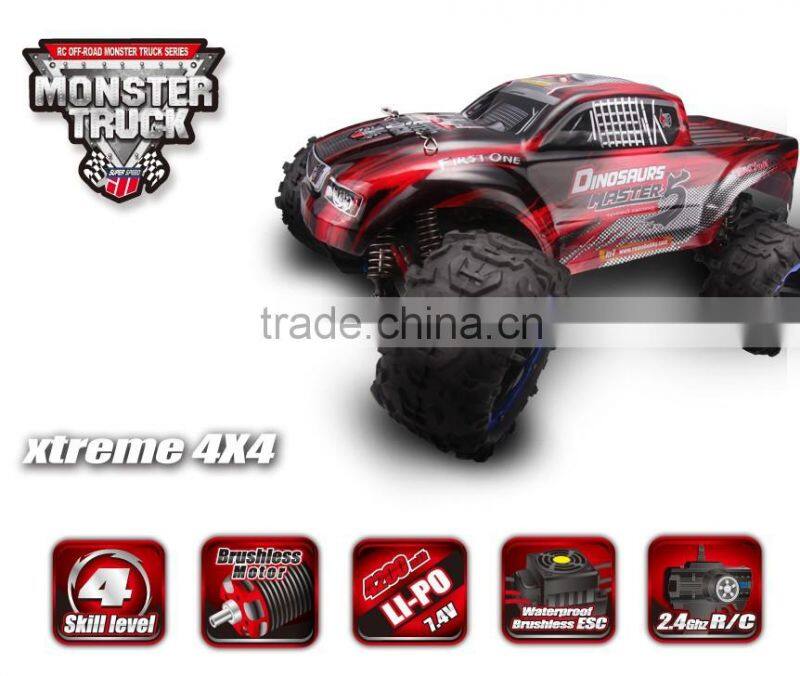 1/8 SCALE 4WD 2.4GHZ remote controle car REMO high speed cars for kids