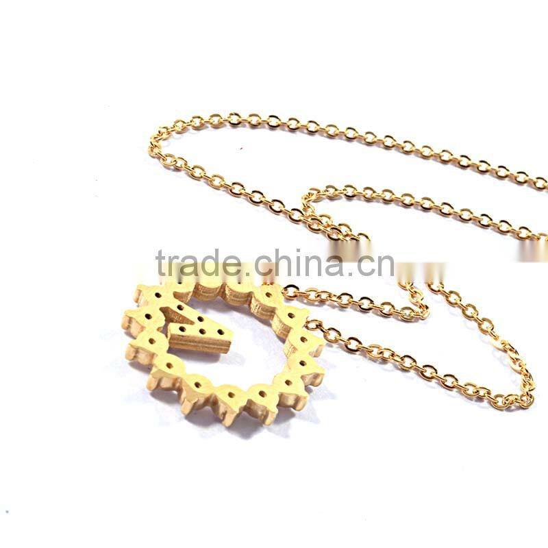 Christmas Accessories Jewelry Rhinestone Tassel Necklace Gold