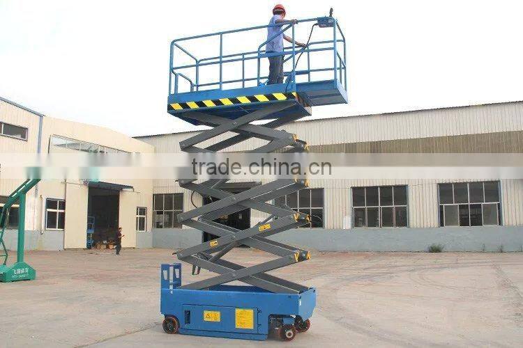 self-propelled four mobile scissor hydraulic lifts/auto-walking scissor lift work platform