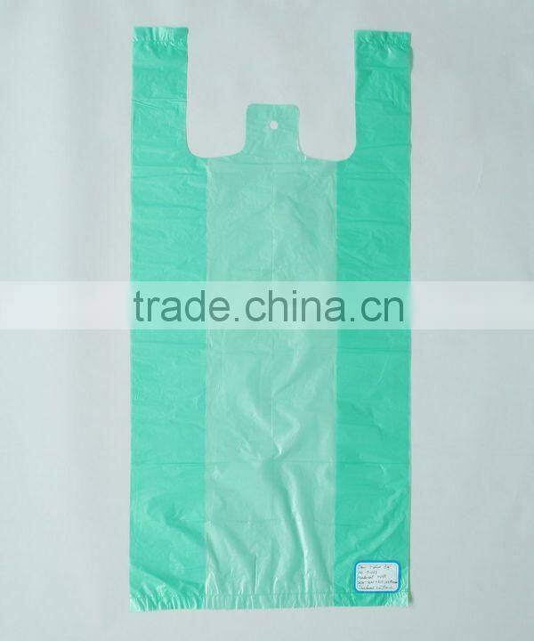 White Film PE Plastic Bag Vest Packing Bags