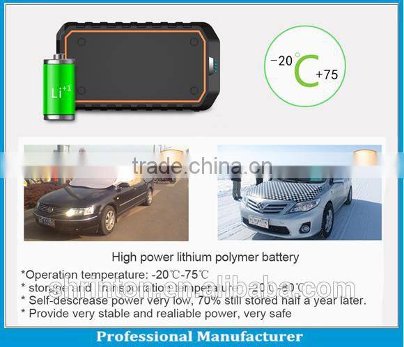 2015 best selling ONBO car first aid kit 12000mAh 12v portable battery jump starter car emergency mini jump starter