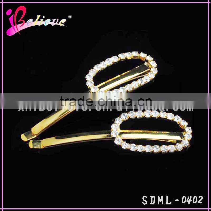 Factory direct wholesale hair pins clear diamond hair pins headwear for women