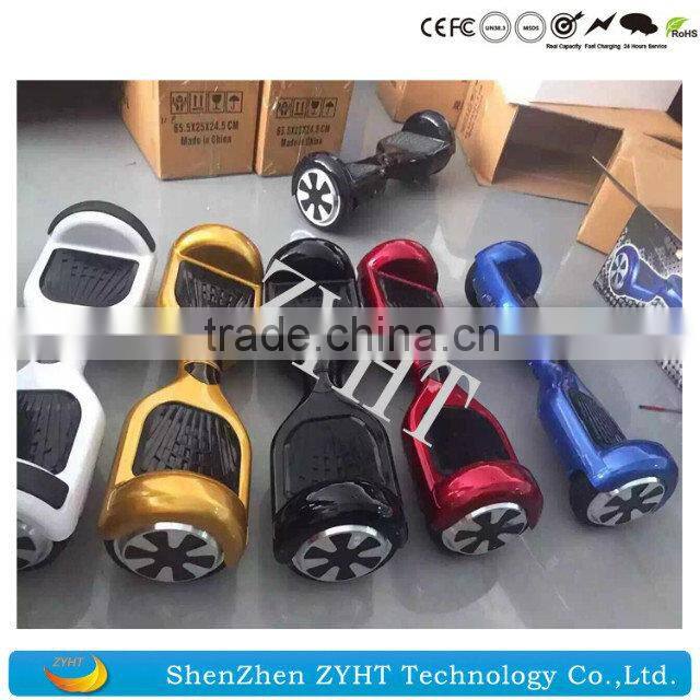 250W 36V colorful CE/ROHS Certification 6.5inch electric foot scooter self balancing