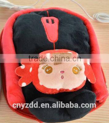 plush warm mouse pads/cold winter warm hand of soft plush mouse pad