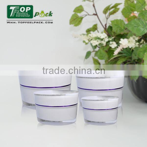 50g Acrylic Plastic Colored Cosmetic Packaging Empty Cream Jar