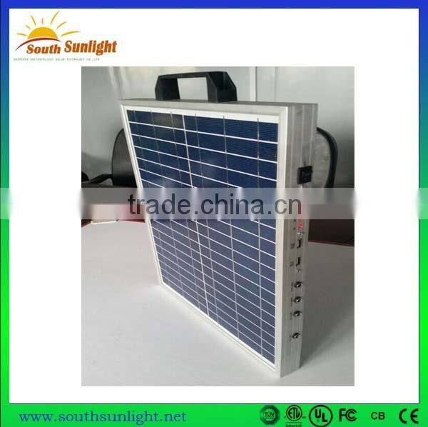 New design 20W portable solar power system with lithium battery made in China