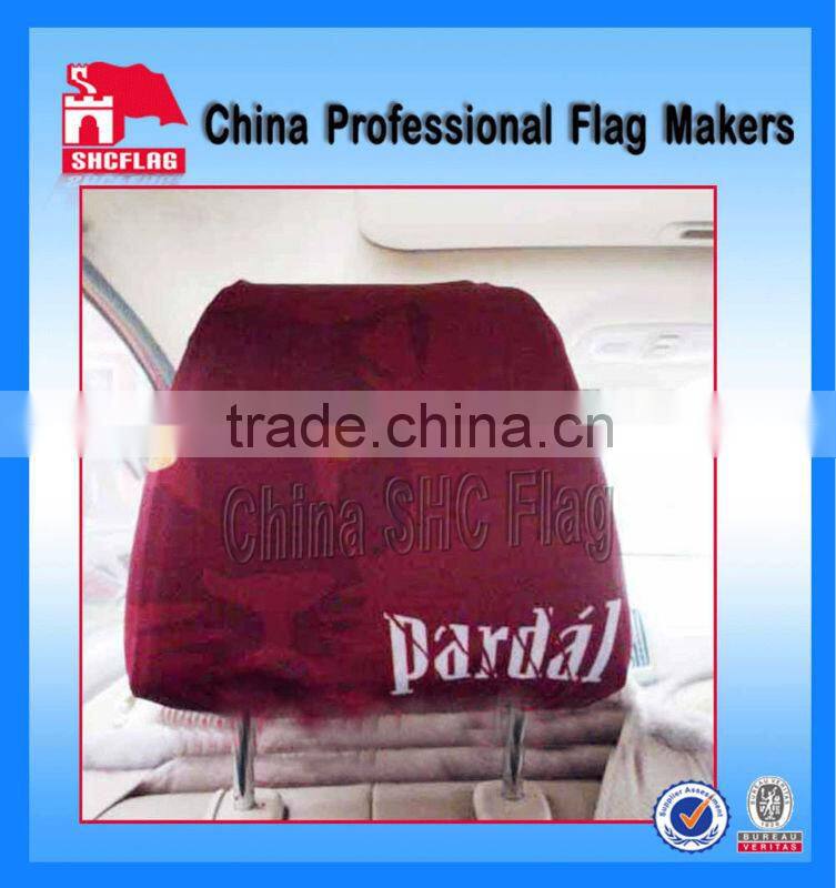 Custom car seat headrest covers printing logo design